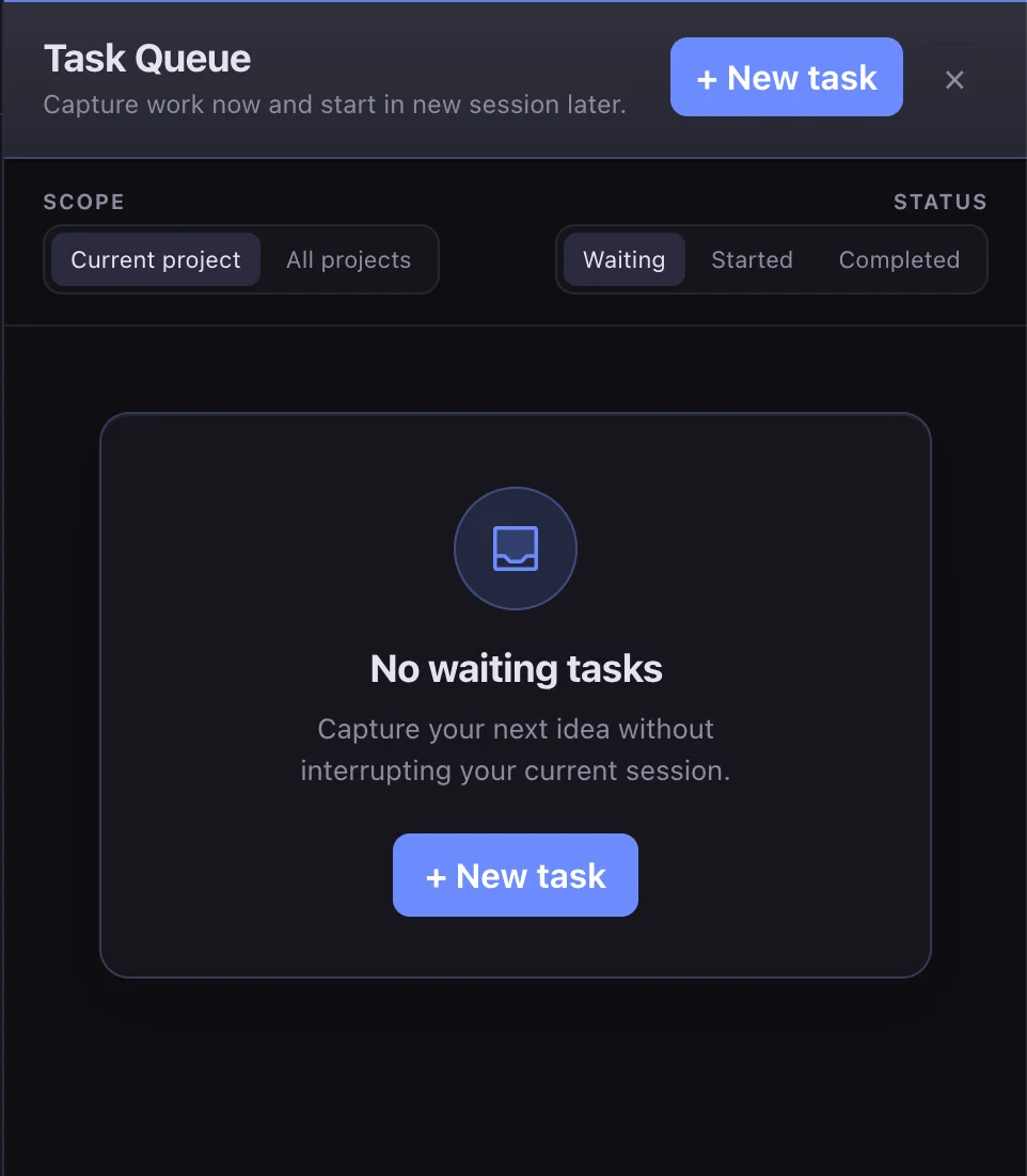 Empty Pi WebUI task queue